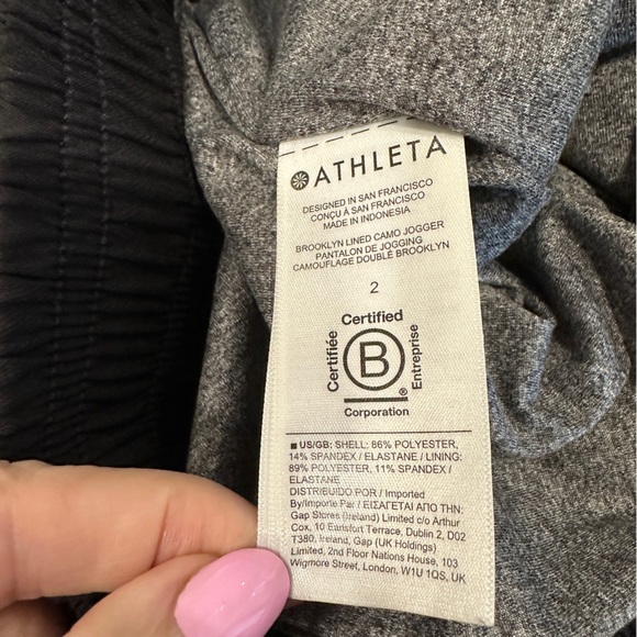 Athleta Lined Brooklyn Jogger Commuter Travel Pants Size 2 - Picture 9 of 15